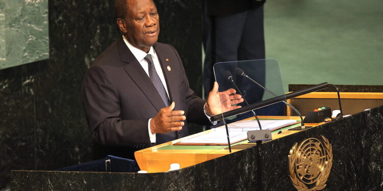 Allocution du Président Alassane OUATTARA, à la 77e Session de l’AG des Nations Unies, et son entretien avec le SG des Nations Unies, M. Antonio GUTERRES le mercredi 21 septembre 2022.