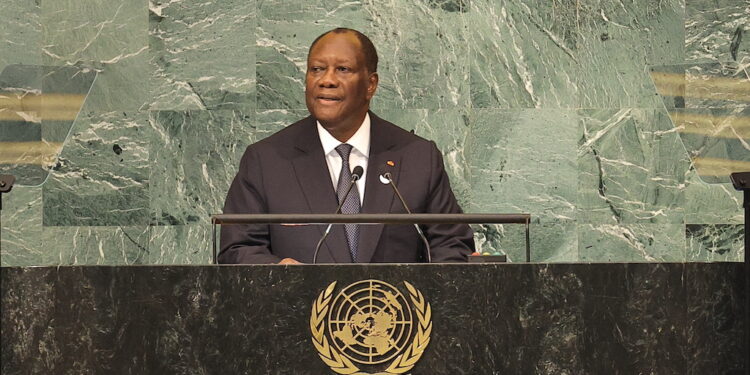 Allocution du Président Alassane OUATTARA, à la 77e Session de l’AG des Nations Unies, et son entretien avec le SG des Nations Unies, M. Antonio GUTERRES le mercredi 21 septembre 2022.