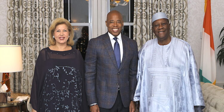 Les photos de l’entretien, du Président Alassane OUATTARA, avec le Maire de New York,  le dimanche 18 septembre 2022
