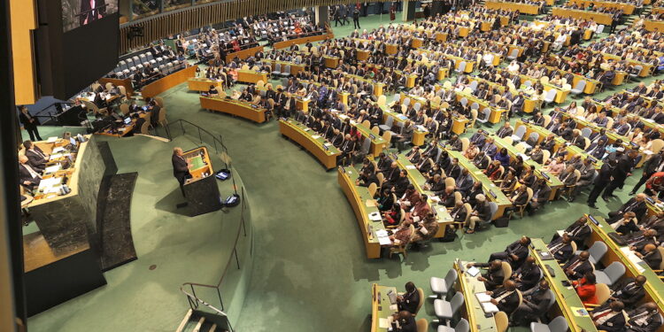 Les images de l’ouverture de la 77e Session de l’AG des Nations Unies en présence du Président Alassane OUATTARA, le 20 septembre, au siège de l’ONU, à New York.