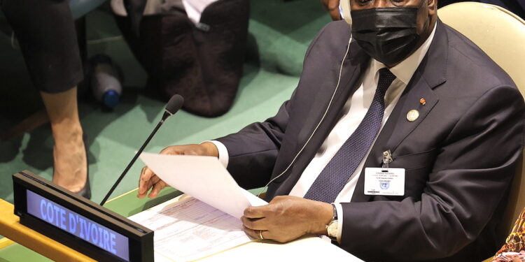 Les images de l’ouverture de la 77e Session de l’AG des Nations Unies en présence du Président Alassane OUATTARA, le 20 septembre, au siège de l’ONU, à New York.