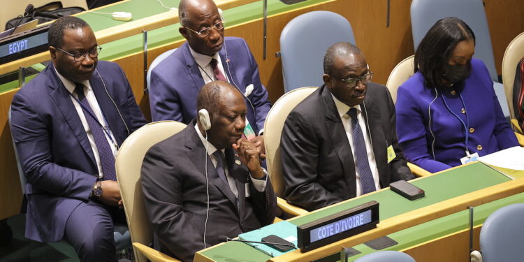 Les images de l’ouverture de la 77e Session de l’AG des Nations Unies en présence du Président Alassane OUATTARA, le 20 septembre, au siège de l’ONU, à New York.