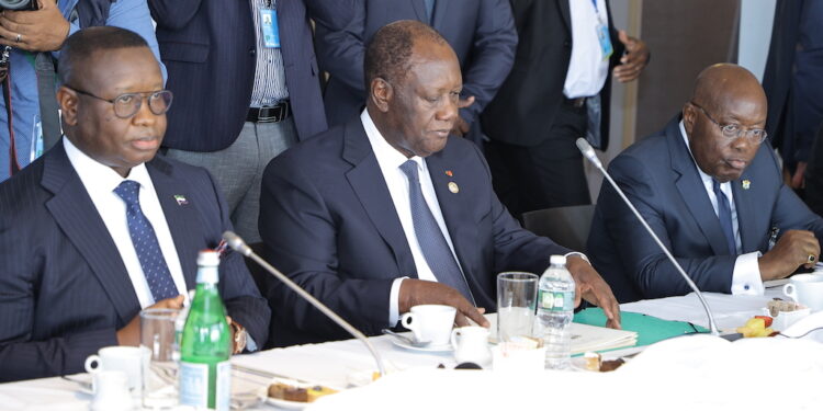 Les photos de la rencontre du Chancelier de la République Fédérale d’Allemagne et les Chefs d’État  africains, le mardi 20 septembre 2022, à New York.