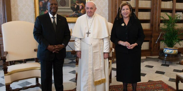 Ouattara et le Pape se félicitent de la qualité des relations entre la Côte d’Ivoire et le Vatican