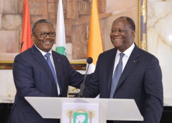 Les photos de l&rsquo;entretien du Président Ouattara, avec les Faure Gnassingbe du Togo et Umaru S. Embalo, de Guinée-Bissau, Président en exercice de la CEDEAO. les 6 et 7/10/2022 au Palais présidentiel à Abidjan.
