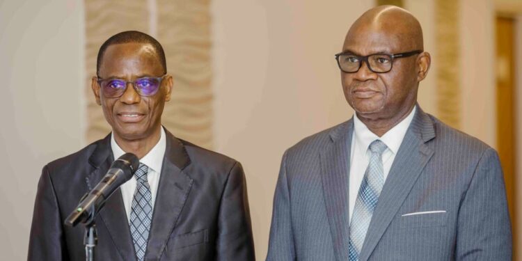 Les photos des audiences du VP Tiémoko Meyliet Koné, avec le Président  (CREPMF), Badanam Patoki, et l’Ambassadeur du Qatar Jaber Al-Marri, le mardi 4 octobre 2022, au Palais de la Présidence à Abidjan