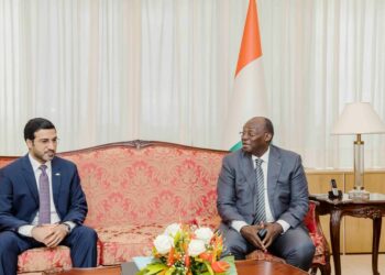Les photos des audiences du VP Tiémoko Meyliet Koné, avec le Président  (CREPMF), Badanam Patoki, et l&rsquo;Ambassadeur du Qatar Jaber Al-Marri, le mardi 4 octobre 2022, au Palais de la Présidence à Abidjan