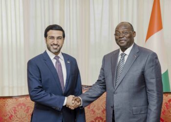Les photos des audiences du VP Tiémoko Meyliet Koné, avec le Président  (CREPMF), Badanam Patoki, et l&rsquo;Ambassadeur du Qatar Jaber Al-Marri, le mardi 4 octobre 2022, au Palais de la Présidence à Abidjan