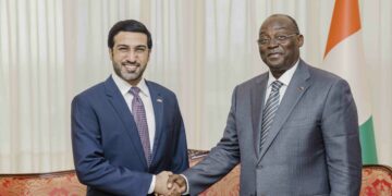 Les photos des audiences du VP Tiémoko Meyliet Koné, avec le Président  (CREPMF), Badanam Patoki, et l&rsquo;Ambassadeur du Qatar Jaber Al-Marri, le mardi 4 octobre 2022, au Palais de la Présidence à Abidjan