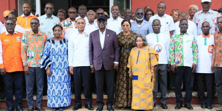 Dimbokro: Ahoussou Jeannot mobilise pour le Rhdp