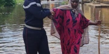 Inondation lundi à Agboville : 423 personnes assistées par les pompiers civils
