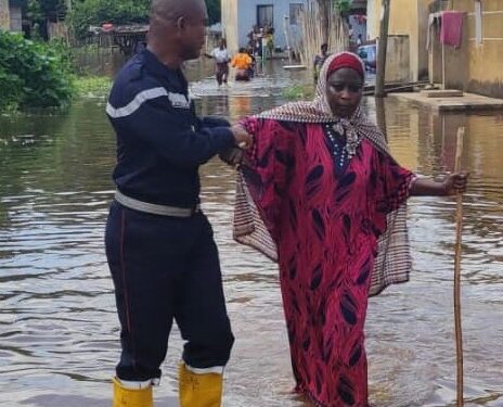 Inondation lundi à Agboville : 423 personnes assistées par les pompiers civils