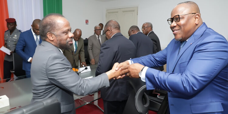 Les photos de l’audience du président de la CEI accordé a une délégation du PPA-CI à son siège à Abidjan II-Plateau.