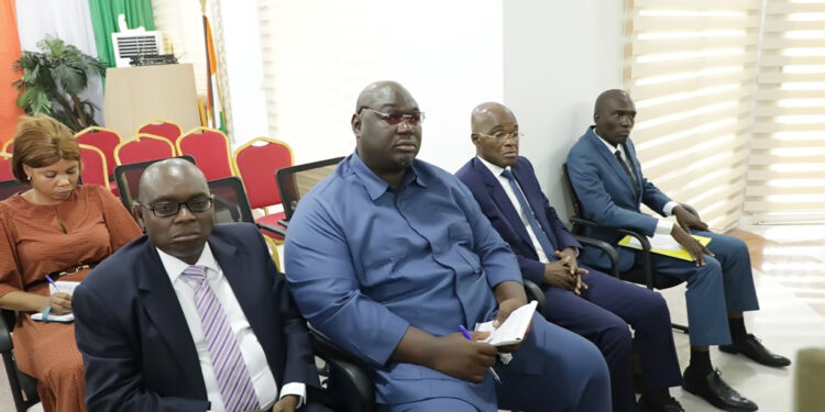 Les photos de l’audience du président de la CEI accordé a une délégation du PPA-CI à son siège à Abidjan II-Plateau.