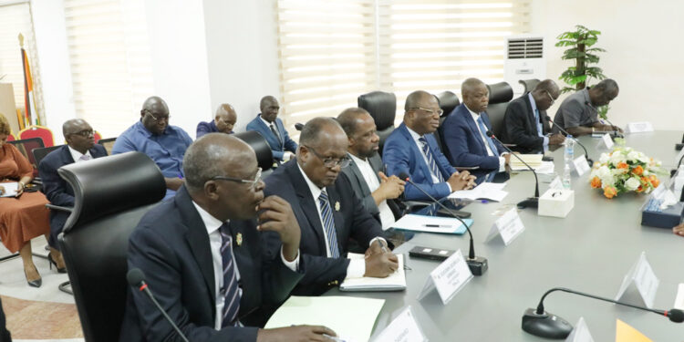 Les photos de l’audience du président de la CEI accordé a une délégation du PPA-CI à son siège à Abidjan II-Plateau.