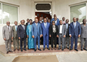 Les photos de l&rsquo;audience du président de la CEI accordé a une délégation du PPA-CI à son siège à Abidjan II-Plateau.