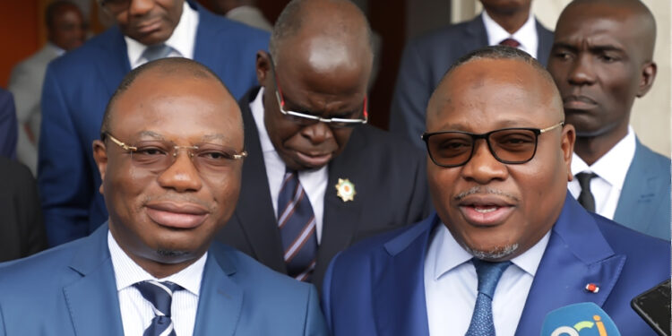 Les photos de l’audience du président de la CEI accordé a une délégation du PPA-CI à son siège à Abidjan II-Plateau.