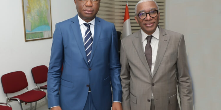 Les photos de l’audience du président de la CEI accordé a une délégation du PPA-CI à son siège à Abidjan II-Plateau.