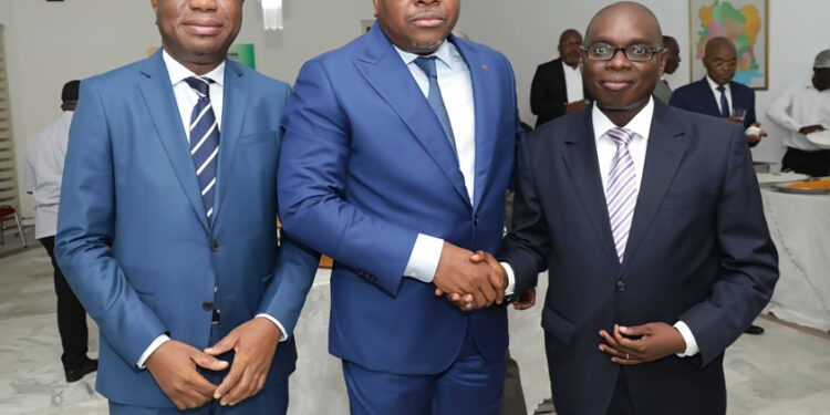 Les photos de l’audience du président de la CEI accordé a une délégation du PPA-CI à son siège à Abidjan II-Plateau.