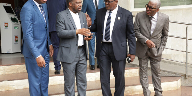 Les photos de l’audience du président de la CEI accordé a une délégation du PPA-CI à son siège à Abidjan II-Plateau.