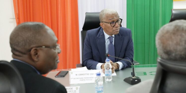 Les photos de la réunion d’information entre le PDCI et la CEI le mercredi 23 novembre au siège de l’institution électorale à Abidjan-Deux plateaux.