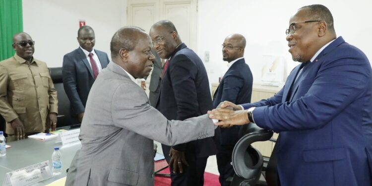 Les photos de la réunion d’information entre le PDCI et la CEI le mercredi 23 novembre au siège de l’institution électorale à Abidjan-Deux plateaux.