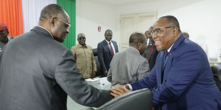 Les photos de la réunion d’information entre le PDCI et la CEI le mercredi 23 novembre au siège de l’institution électorale à Abidjan-Deux plateaux.