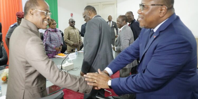 Les photos de la réunion d’information entre le PDCI et la CEI le mercredi 23 novembre au siège de l’institution électorale à Abidjan-Deux plateaux.