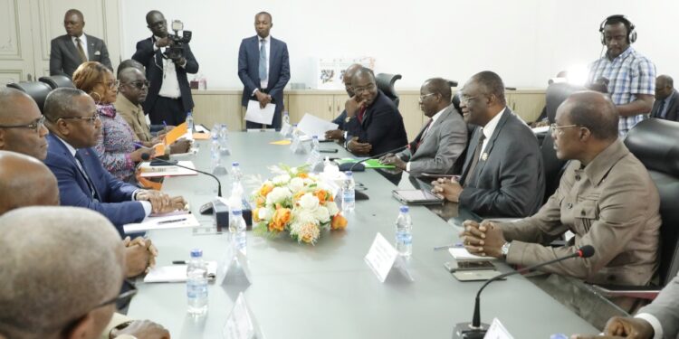 Les photos de la réunion d’information entre le PDCI et la CEI le mercredi 23 novembre au siège de l’institution électorale à Abidjan-Deux plateaux.