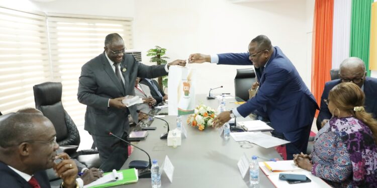 Les photos de la réunion d’information entre le PDCI et la CEI le mercredi 23 novembre au siège de l’institution électorale à Abidjan-Deux plateaux.