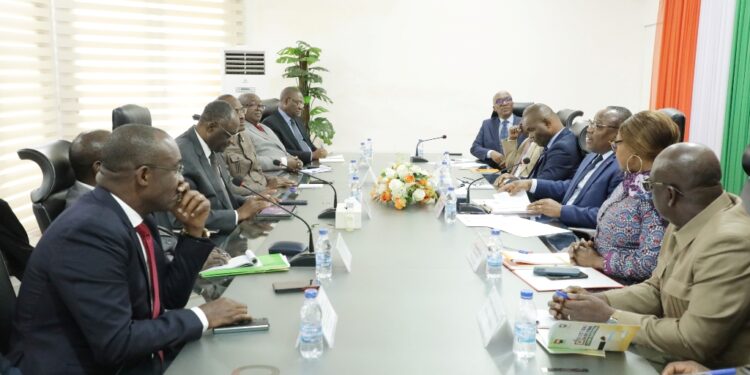 Les photos de la réunion d’information entre le PDCI et la CEI le mercredi 23 novembre au siège de l’institution électorale à Abidjan-Deux plateaux.