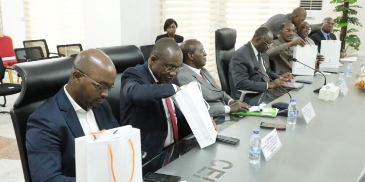 Les photos de la réunion d’information entre le PDCI et la CEI le mercredi 23 novembre au siège de l’institution électorale à Abidjan-Deux plateaux.