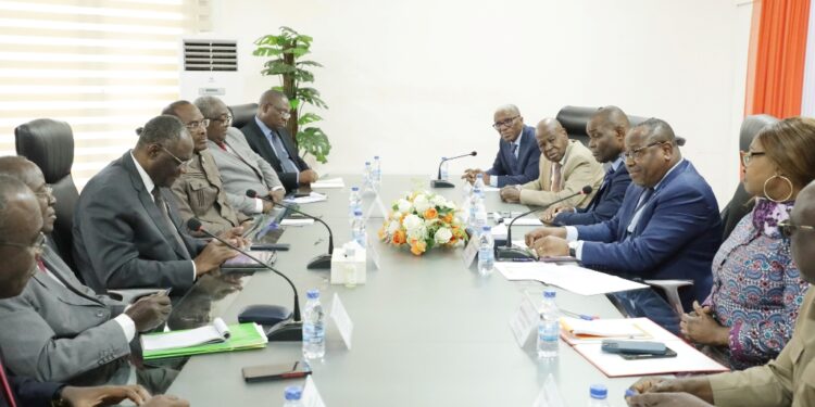 Les photos de la réunion d’information entre le PDCI et la CEI le mercredi 23 novembre au siège de l’institution électorale à Abidjan-Deux plateaux.