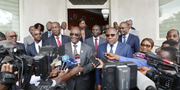 Les photos de la réunion d’information entre le PDCI et la CEI le mercredi 23 novembre au siège de l’institution électorale à Abidjan-Deux plateaux.