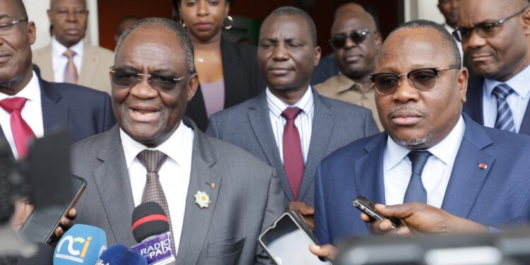 Les photos de la réunion d’information entre le PDCI et la CEI le mercredi 23 novembre au siège de l’institution électorale à Abidjan-Deux plateaux.