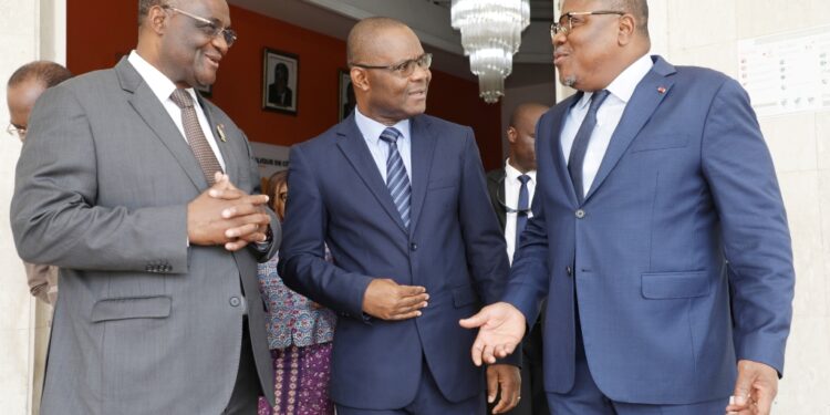 Les photos de la réunion d’information entre le PDCI et la CEI le mercredi 23 novembre au siège de l’institution électorale à Abidjan-Deux plateaux.