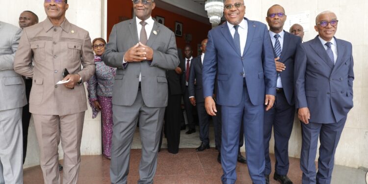 Les photos de la réunion d’information entre le PDCI et la CEI le mercredi 23 novembre au siège de l’institution électorale à Abidjan-Deux plateaux.