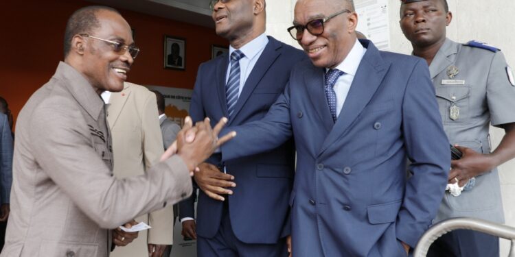 Les photos de la réunion d’information entre le PDCI et la CEI le mercredi 23 novembre au siège de l’institution électorale à Abidjan-Deux plateaux.