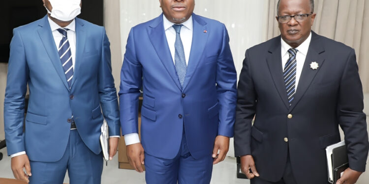 Les photos de l’audience du président de la CEI accordé a une délégation du PPA-CI à son siège à Abidjan II-Plateau.