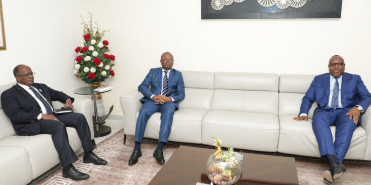 Les photos de l’audience du président de la CEI accordé a une délégation du PPA-CI à son siège à Abidjan II-Plateau.