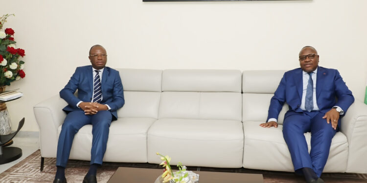 Les photos de l’audience du président de la CEI accordé a une délégation du PPA-CI à son siège à Abidjan II-Plateau.