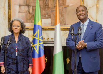 Les photos de l&rsquo;entretien du Président Alassane Ouattara, avec son homologue éthiopienne, Sahle-Work Zewde, le mercredi 02/11/2022, au Palais présidentiel à Abidjan