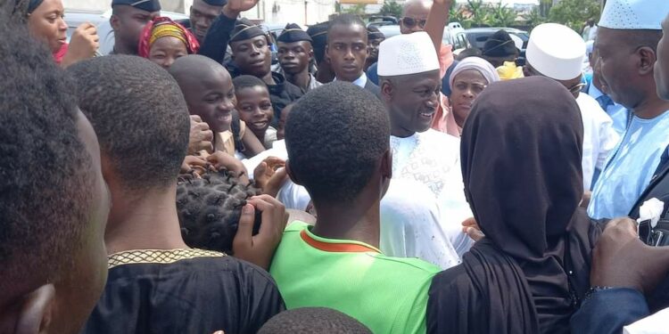 Adama Bictogo descend sur le terrain à Yopougon