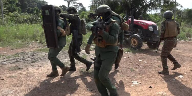 Sakassou/Lutte contre le terrorisme: Les Forces spéciales s’exercent à toute éventualité d’attaques