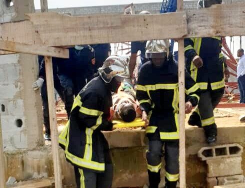 Abidjan/Cocody après Chu Angré: 4 Blessés dans l’effondrement d’une église en construction