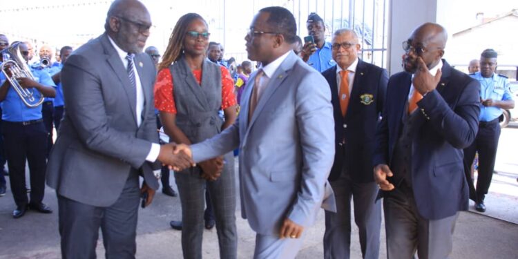 Rentrée Fédérale et journée du mérite sportif, le ministre des sports Danho Paulin Claude, honore le monde sportif, le 26 janvier au palais à Abidjan.