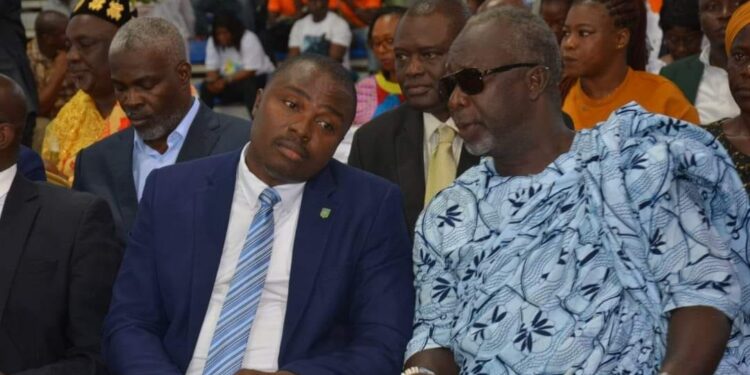 Rentrée Fédérale et journée du mérite sportif, le ministre des sports Danho Paulin Claude, honore le monde sportif, le 26 janvier au palais à Abidjan.