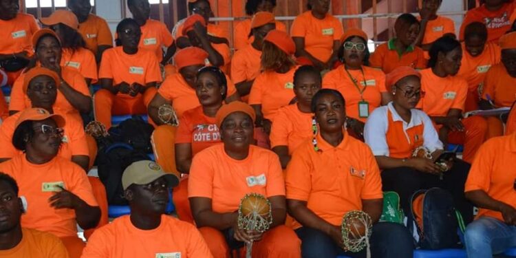Rentrée Fédérale et journée du mérite sportif, le ministre des sports Danho Paulin Claude, honore le monde sportif, le 26 janvier au palais à Abidjan.