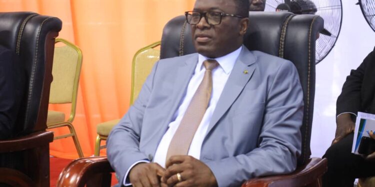 Rentrée Fédérale et journée du mérite sportif, le ministre des sports Danho Paulin Claude, honore le monde sportif, le 26 janvier au palais à Abidjan.