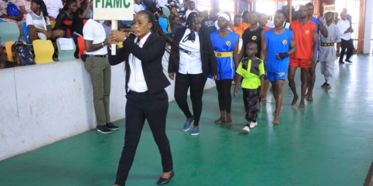 Rentrée Fédérale et journée du mérite sportif, le ministre des sports Danho Paulin Claude, honore le monde sportif, le 26 janvier au palais à Abidjan.